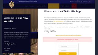My CEA Account – NYPD Captains Endowment Association