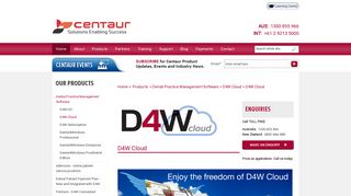 D4W Cloud Based Dental Software - Products - Centaur Software