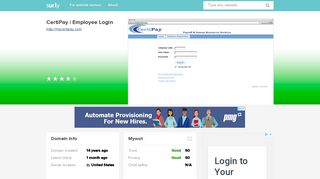 mycertipay.com - CertiPay | Employee Login - My Certi Pay - Sur.ly
