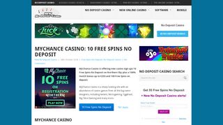 MyChance Casino: 10 Free Spins No Deposit - New No Deposit Casino