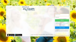 Terms and Conditions - MyHealth - Login Page - Harris Health System