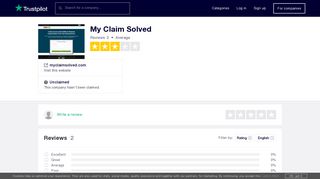 My Claim Solved Reviews | Read Customer Service Reviews of ...