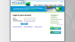 My Clear Reports: Login to your account