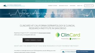 California Dermatology & Clinical Research Institute-ClinCard ...
