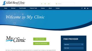 My Clinic - South Bend Clinic - Multi Specialty Healthcare (574) 234 ...