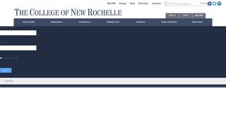 login - The College of New Rochelle