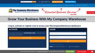 Login To My Company Warehouse | TheCompanyWarehouse.co.uk