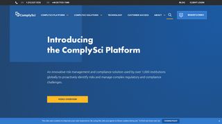 ComplySci: Compliance Monitoring Tools & Operations Software