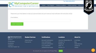 Password Reset | MyComputerCareer