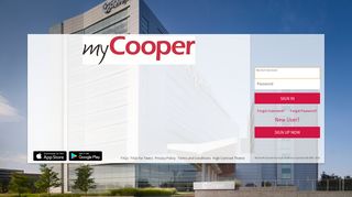 MyChart - Login Page - myCooper