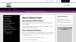 Get a Library Card | Chicago Public Library