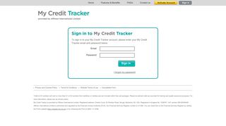 Sign in to your My Credit Tracker account - MyCreditTracker
