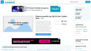Visit Patients.mycslink.org - My CS-Link | Cedars-Sinai.