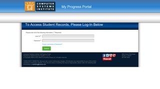 CSI My Progress Portal