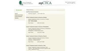 Phone Directory - myCTCA
