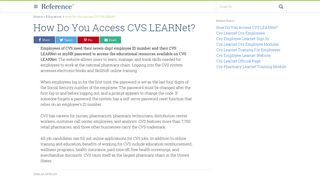 How Do You Access CVS LEARNet? | Reference.com