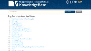 CVTC KnowledgeBase