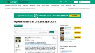 MyDeal Malaysia or Deal.com.sg SCAM!! - Kuala Lumpur Forum ...