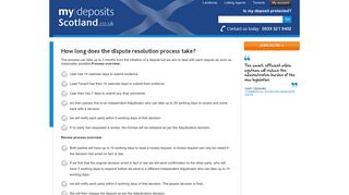 How long does the dispute resolution process take? | MyDeposits ...