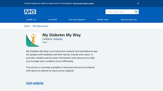 My Diabetes My Way - NHS Apps Library