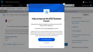 I'm not able to log in to my DigitalLife account - AT&T Community