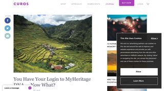 You Have Your Login to MyHeritage DNA - Now What? - Curos