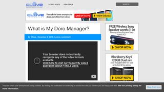 What is My Doro Manager? - Clove Blog - Clove Technology