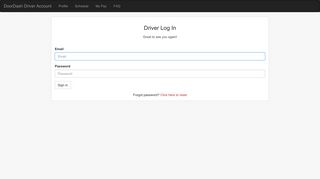 Driver Log In - DoorDash