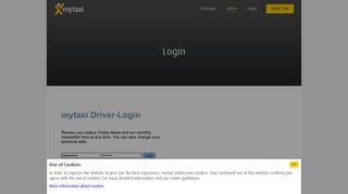 Login - mytaxi - The Taxi App