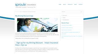 My Driving Discount App | Sproule Insurance