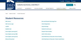 Student Resources - Davis School District