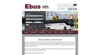 Welcome BC to Ebus | My eBus