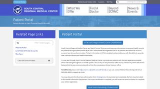 Patient Portal | South Central Regional Medical Center