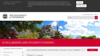 Direct Loans | The University of Edinburgh