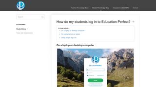 How do my students log in to Education Perfect? - Education Perfect ...