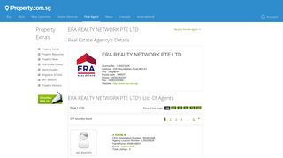 ERA REALTY NETWORK PTE LTD real estate agency, Singapore