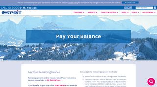 Pay Your Balance | Esprit Ski
