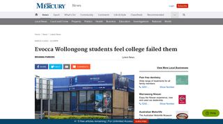 Evocca Wollongong students feel college failed them | Illawarra Mercury