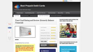 Exact Card Rating and Review (formerly Balance Financial)