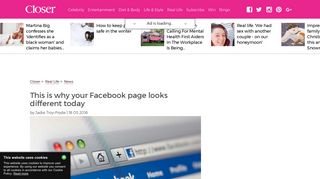 This is why your Facebook page looks different today | Closer