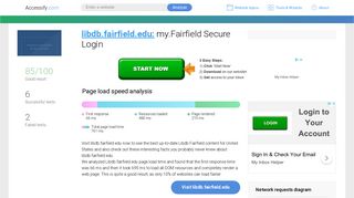 Access libdb.fairfield.edu. my.Fairfield Secure Login