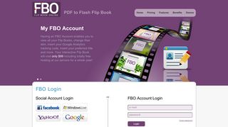 Login to your account | Flip Book Online