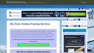 • My First Online Payday Review - SCAMS Exposed! •