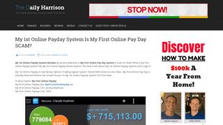 My 1st Online Payday System Is My First Online Pay Day SCAM? | The ...