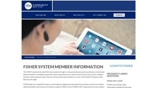 FISHER System Member Information - Community Bible Study