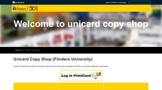Unicard Copy Shop at Flinders University