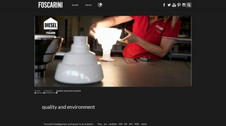 quality and environment - Foscarini