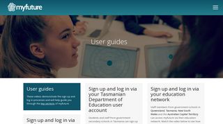 User guides | myfuture