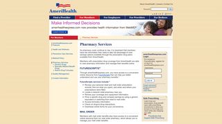 Pharmacy Services - AmeriHealth