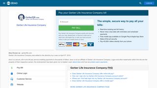 Gerber Life Insurance Company: Login, Bill Pay, Customer Service ...